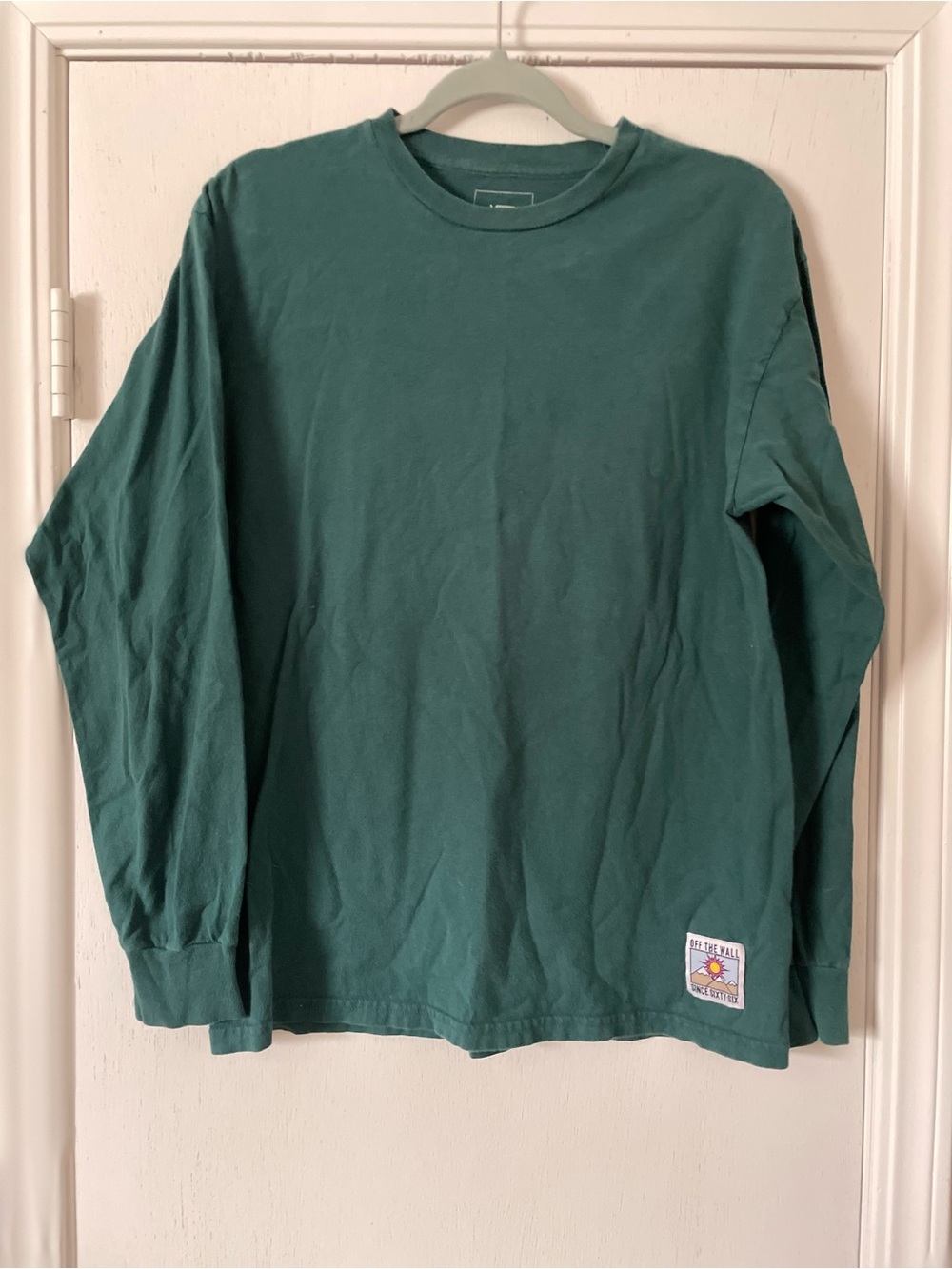 Forest Green Long Sleeve Tee with Patch